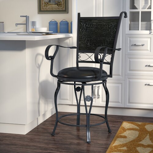 Fleur De Lis Living Bradenton Counter 24" Swivel Bar Stool & Reviews